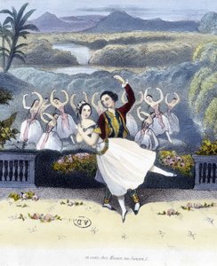 Danza clásica: romántica - dibujo, n.d. de Unknown artist