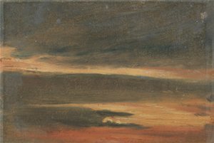 Nubes al atardecer de Unknown artist