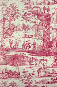 Commedia del Arte (Tela para muebles) de Unknown artist