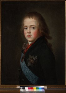 Retrato del gran duque Constantino Pavlovich de Rusia (1779-1831) de niño de Unknown artist