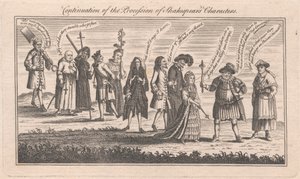 Continuación de la procesión de los personajes de Shakespeare de Unknown artist