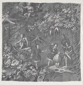 Textil impreso en placa de cobre de Unknown artist