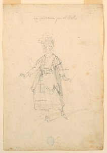 Diseño de vestuario: Una cantante para un ballet de Unknown artist