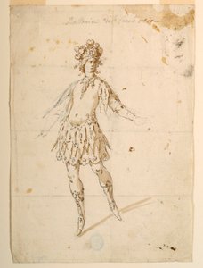 Diseño de vestuario: Bailarina para actuar en un carro para un ballet de Unknown artist