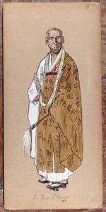 Traje de Zio Bonzo para la creación de Madame Butterfly de Giacomo Puccini en 1904.Colección del Museo della Scala de Milán. de Unknown artist