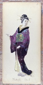 Traje de Madame Butterfly acto II para la creación de Madame Butterfly de Giacomo Puccini en 1904.Colección del Museo della Scala de Milán.