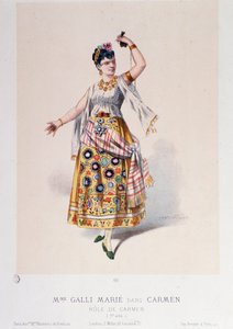 Vestuario de Marie Galli en Carmen, ópera de Georges Bizet de Unknown artist