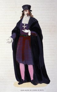 Traje del Gran Maestre de la Orden de Malta. Grabado de principios del siglo XIX de Unknown artist