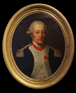 Conde Laurent de Migot, teniente coronel del regimiento de dragones de Artois, finales del siglo XVIII de Unknown artist