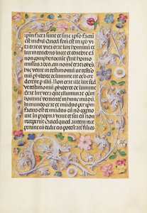 Página de texto decorada de Unknown artist