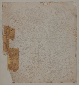 Dibujo de diseño, finales del siglo XVIII de Unknown artist