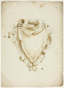 Diseño para escudo, con orbe de Unknown artist