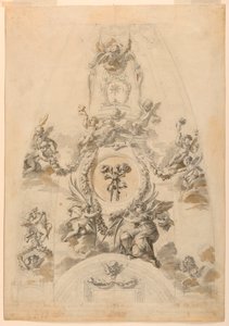 Diseño para cúpula pintada de Unknown artist