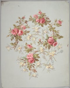 Diseño para Papel Tapiz y Textiles: Flores de Unknown artist