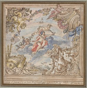 Diseño para un techo: Marte y Aries de Unknown artist