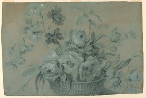 Diseño para un motivo de cesta de flores
