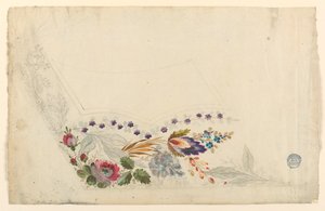 Diseño para el bordado de un chaleco de hombre de Unknown artist