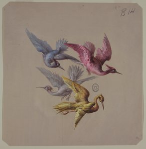 Diseños para papel tapiz y textiles: Pájaros