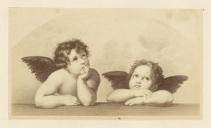 [Detalle de los querubines de la "Madonna Sixtina" de Rafael]