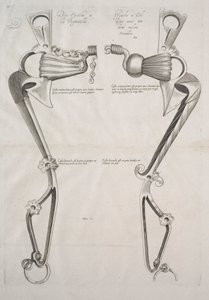 Diagrama del bocado del caballo de Unknown artist