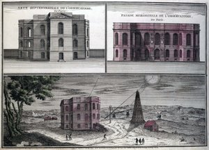 Diferentes vistas del observatorio astronómico de París en 1700. de Unknown artist