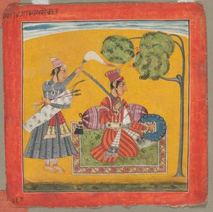 Dipak Raga, One of the Thirty-Six Melodies (Ragamala): Personifying Love de Unknown artist