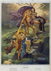 Diluvio - en “Historia Sagrada”, ed. Hachette