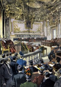 Caso Dreyfus. La Corte de Casación ordenó la revisión del juicio. 1899. de Unknown artist