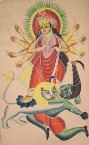 Durga Killing the Demon Mahisha de Unknown artist