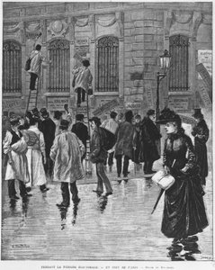 Durante el período electoral, en París; carteles durante la elección del 27 de enero de 1889, culminando en la campaña de la panadería - Museo Carnavalet. de Unknown artist