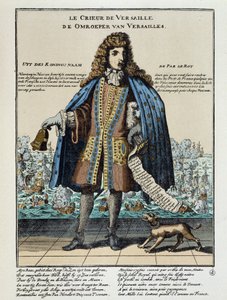 Impresión satírica holandesa contra Luis XIV: Batalla de la Hougue o la flota francesa, armada para restaurar a Jacobo II y comandada por Anne Hilarion de Costentin, Conde de Tourville (1642-1701), fue derrotada y parcialmente destruida el 29 de mayo de 16 de Unknown artist