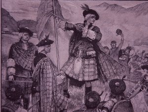 Conde de Mar levanta el estandarte jacobita en 1715 de Unknown artist