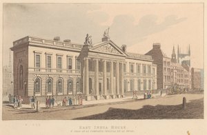 East India House, o Casa de la Compania Inglesa de la India de Unknown artist