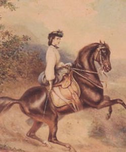 Isabel, emperatriz de Austria y reina consorte de Hungría (24 de diciembre de 1837 - 10 de septiembre de 1898) (ilustración) de Unknown artist