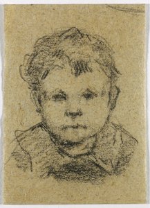Emil Gauguin de niño, con una camisa con cuello de Unknown artist
