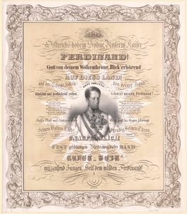 Emperador de Austria Fernando I (imprimir) de Unknown artist