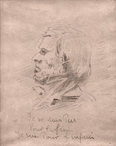 Eugène Delacroix. (dibujo, circa 1850)