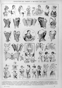 Evolución del corsé y la lencería femenina a través del tiempo de Unknown artist