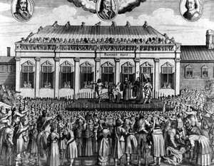 Ejecución del Rey Carlos I Estuardo de Inglaterra (1600 - 1649) en Whitehall. de Unknown artist
