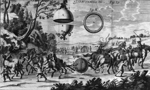 Experimento de Otto von Guericke (Otto de Guericke) de Unknown artist