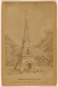 Exposición Universal de 1889. La torre de 300 metros de altura. de Unknown artist