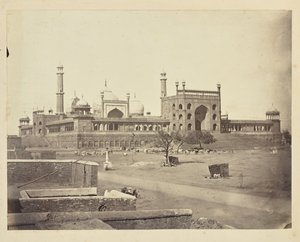 [Vista exterior de la Jama Masjid, Fatehpur Sikri] de Unknown artist