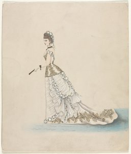 Estudio de moda (diseñado para Worth) de Unknown artist