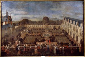 Fiesta en el Palacio Ducal en 1673 por la estancia del Rey Luis XIV y su corte de Unknown artist