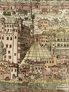 Ferrara: vista de la ciudad (detalle)