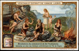 Utensilios de sílex de los habitantes prehistóricos de la isla de Rügen