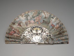 Abanico Plegable con una escena pastoral, c.1740s-50s de Unknown artist
