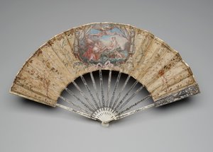 Abanico plegable con el Nacimiento de Venus, c.1770s-80s de Unknown artist