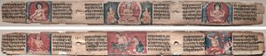 Folio 348, del Gandavyuha-sutra (Escritura de la Suprema Arreglo) de Unknown artist