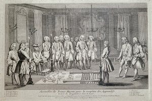 Masonería. Asamblea masónica para la 